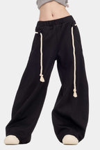 Joggers Women - Wide Leg Drawstring Sweatpants-Tithesource-
