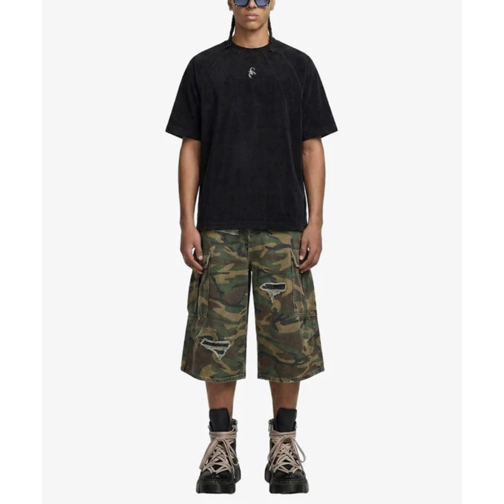 Jorts Men Camo Baggy Cargo Shorts Streetwear