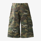 Jorts Men Camo Baggy Cargo Shorts Streetwear