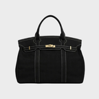 Large Tote Handbag - Contrast Stitching - Boat Design