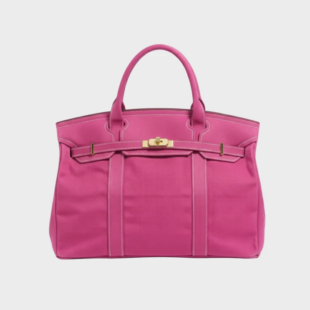 Large Tote Handbag - Contrast Stitching - Boat Design