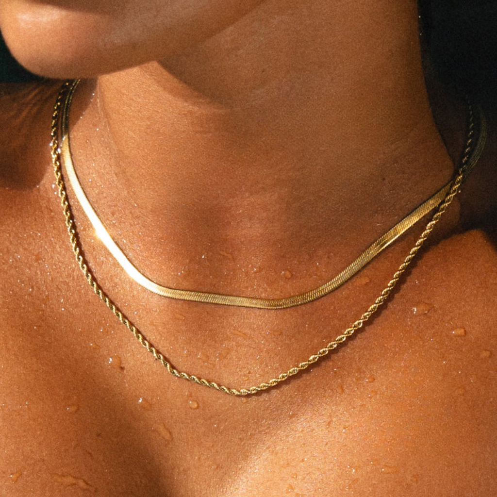 Layered Necklace Chocker Women