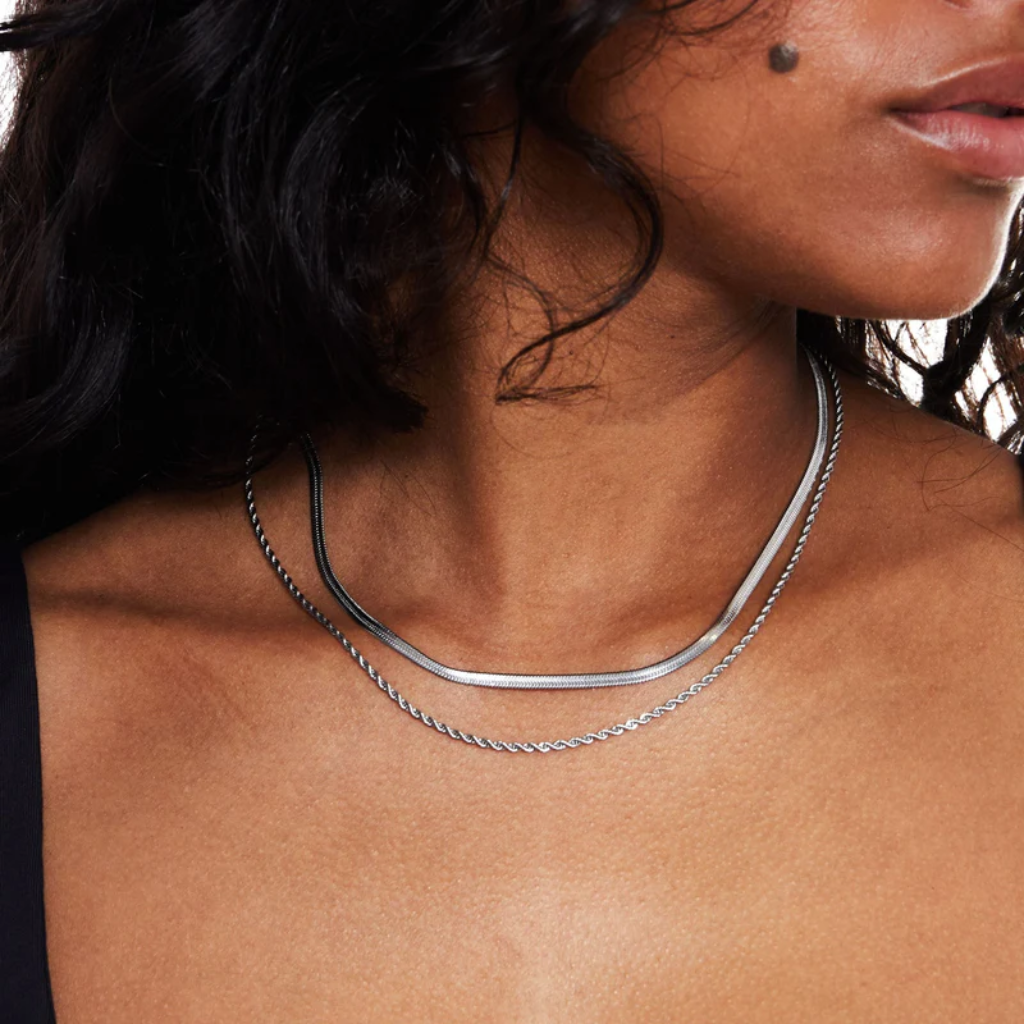 Layered Necklace Chocker Women