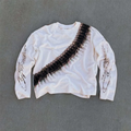 Long Sleeve T-shirt - Bullet Print Y2K Retro Street Style