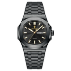 Men's Lightweight Watch - Steel - Sunburst Dial, Day & Date