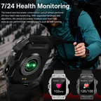 Men's Rugged Smart Watch - Outdoor - Bluetooth
