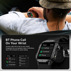 Men's Rugged Smart Watch - Outdoor - Bluetooth