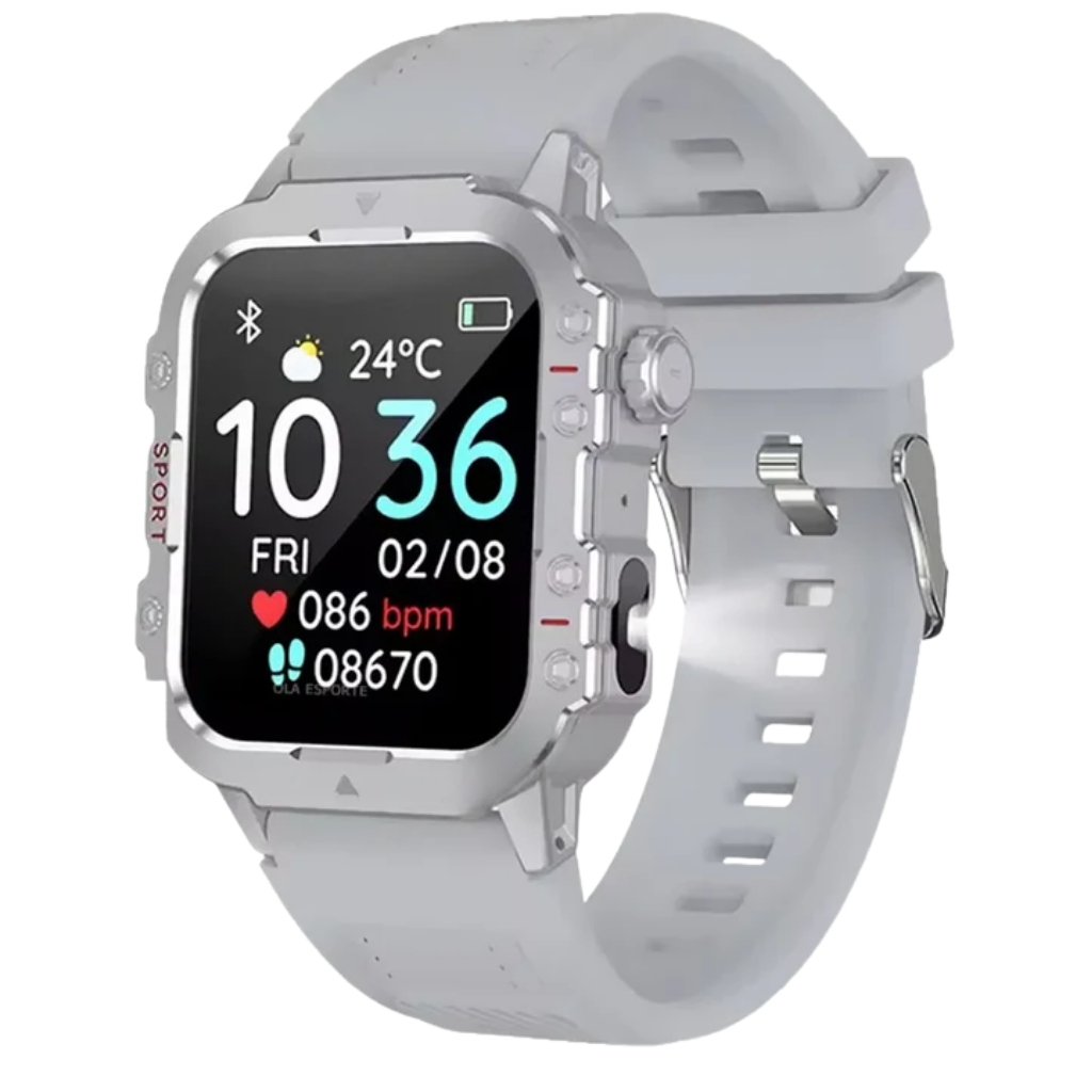 Men's Rugged Smart Watch - Outdoor - Bluetooth