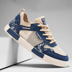 Mens Sneaker Laced - Mesh Upper - Rubber Sole