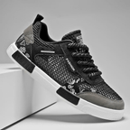 Mens Sneaker Laced - Mesh Upper - Rubber Sole