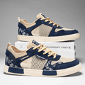 Mens Sneaker Laced - Mesh Upper - Rubber Sole