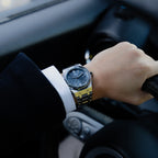 Men's Steel Sports Watch – Octagonal Screw Bezel, Textured Dial-Tithesource-