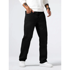 Men's Stretch Denim Casual Jeans - Regular Fit - Washed