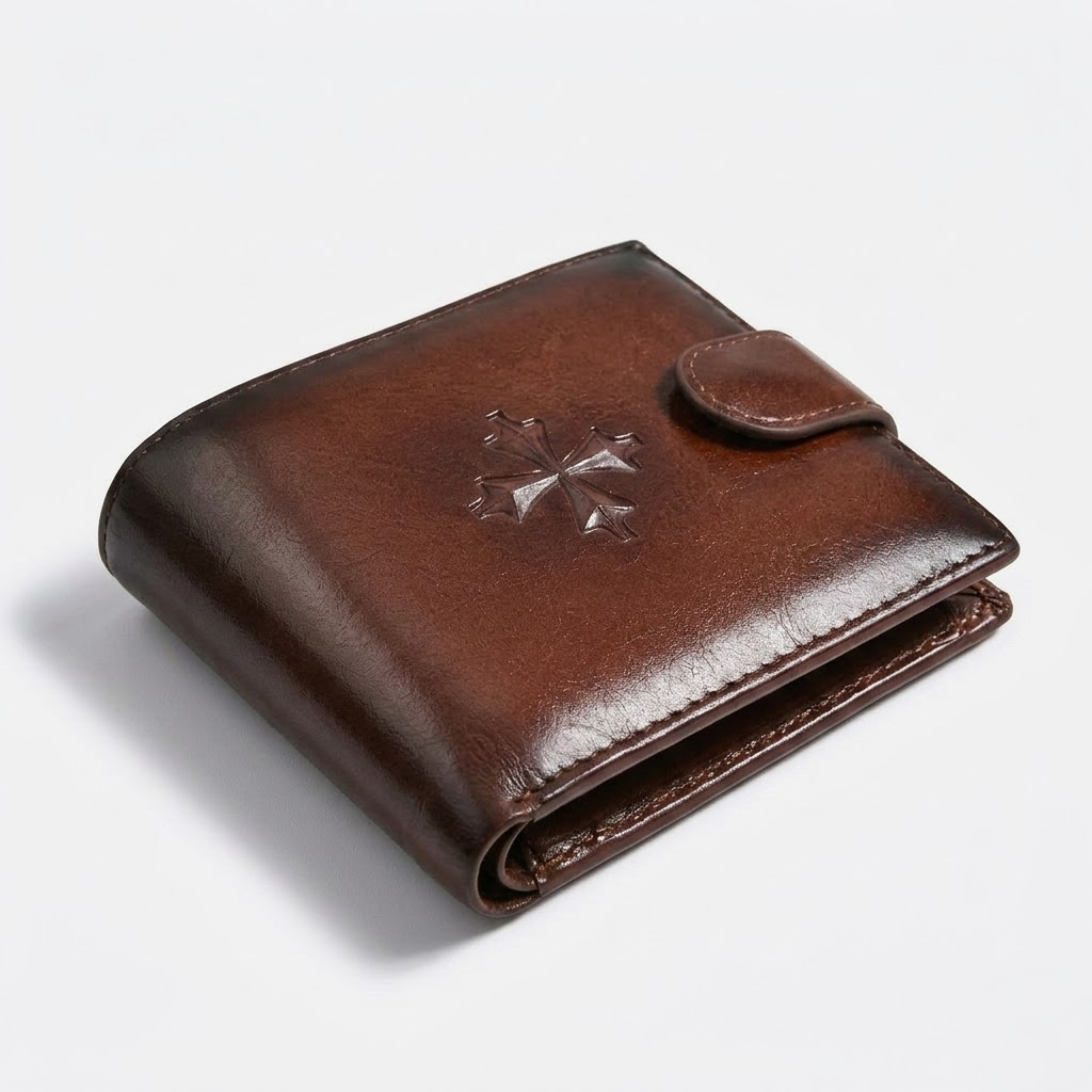 Men's Wallet Cross Print Card holder-Tithesource-
