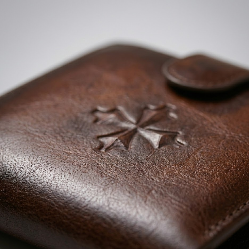 Men's Wallet Cross Print Card holder-Tithesource-