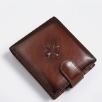 Men's Wallet Cross Print Card holder-Tithesource-Brown-