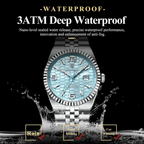 Mens Watch - Land-Rider - Fluted Bezel - Waterproof Luminous Date