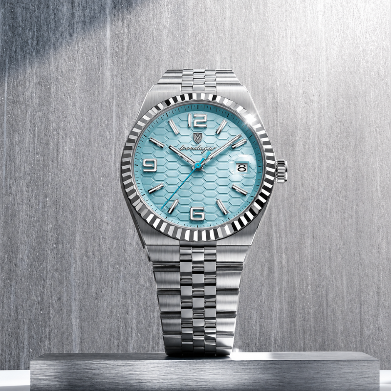 Mens Watch - Land-Rider - Fluted Bezel - Waterproof Luminous Date