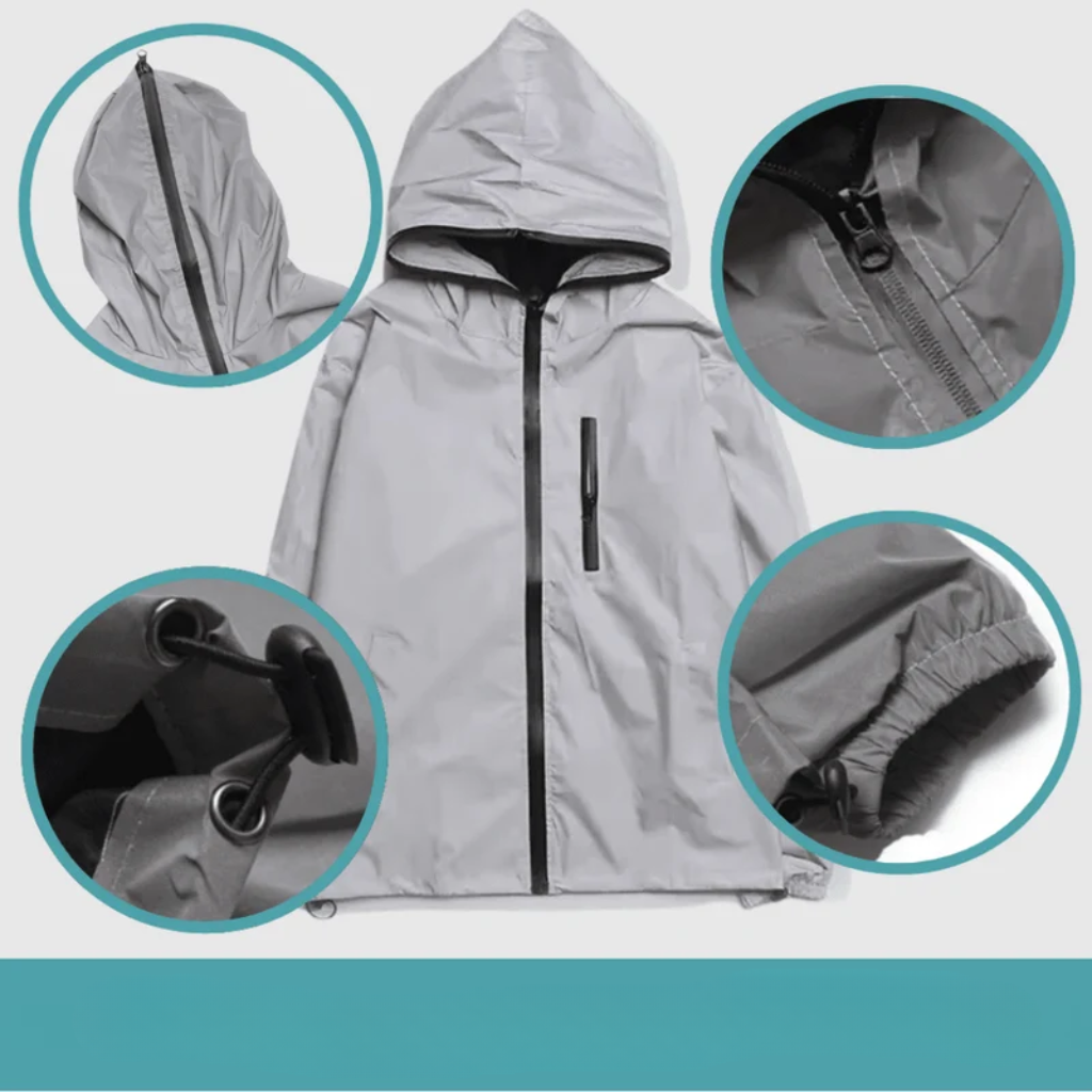 Outdoor Jacket - Waterproof Reflective Lightweight Shell