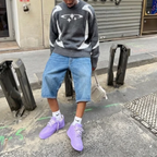 Oversize Knit Sweater Y2K - Circle Star