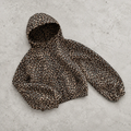 Oversized Cheetah Hoodie - Zip up