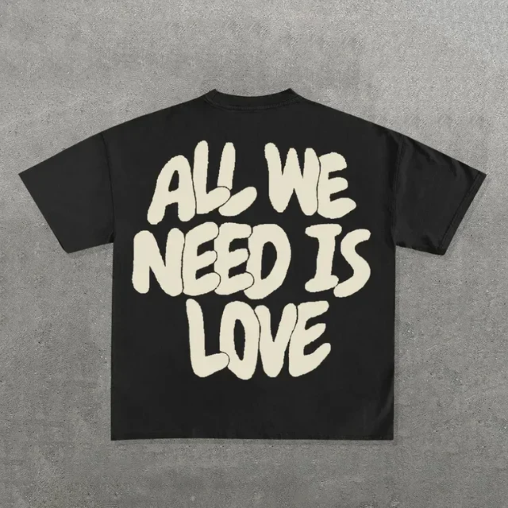 Oversized Graphic Tee Boxy T Shirt Back Print Streetwear