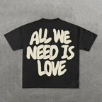 Oversized Graphic Tee Boxy T Shirt Back Print Streetwear