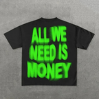 Oversized Graphic Tee Boxy T Shirt Back Print Streetwear