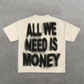 Oversized Graphic Tee Boxy T Shirt Back Print Streetwear