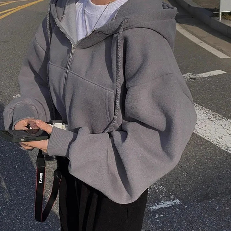 Oversized Hoodie Women - Basic Streetwear