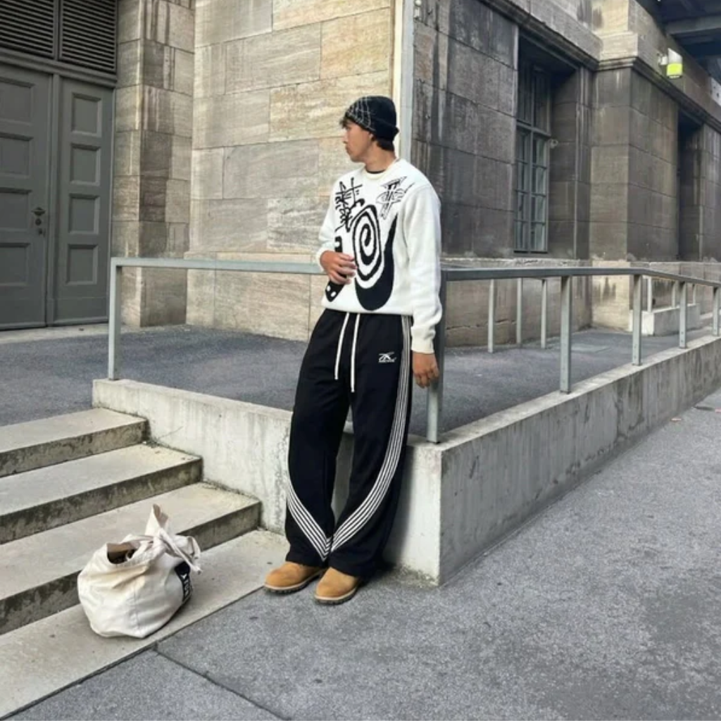 Oversized Joggers - Y2K Streetwear Sweatpants-Tithesource-