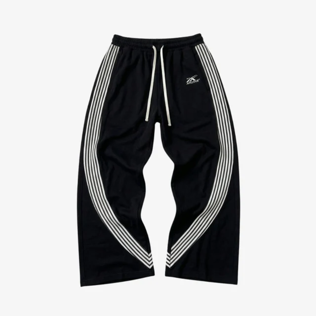 Oversized Joggers - Y2K Streetwear Sweatpants-Tithesource-Black-S-