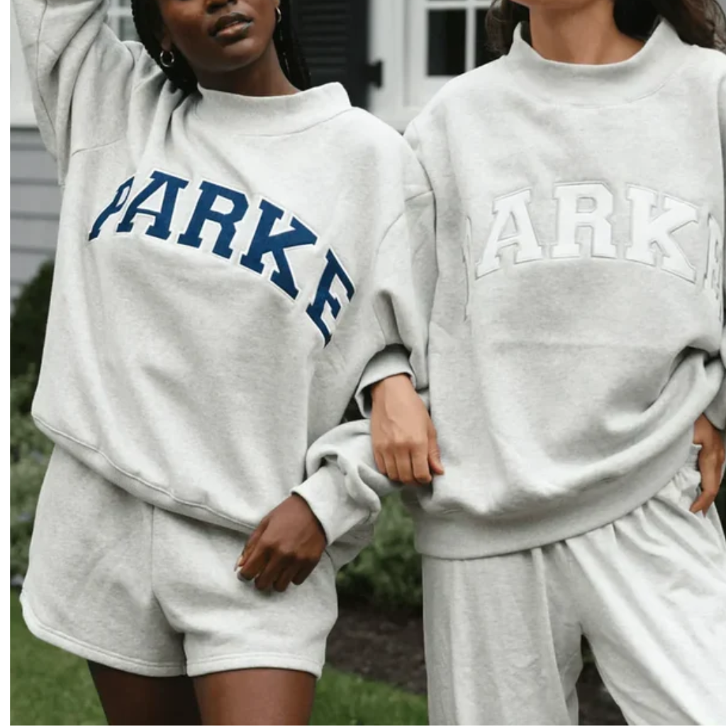 Oversized Varsity Sweatshirt Women Crewneck Streetwear