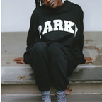 Oversized Varsity Sweatshirt Women Crewneck Streetwear
