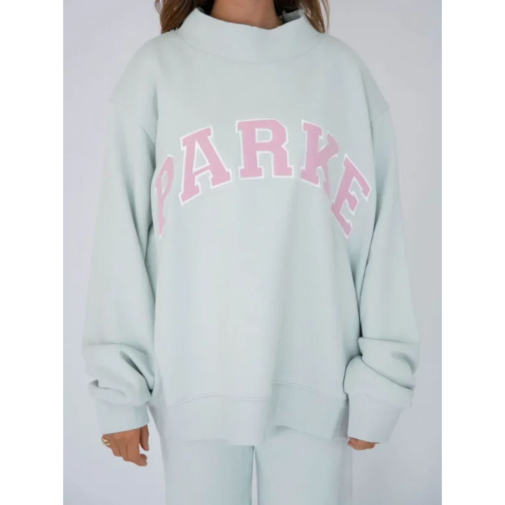 Oversized Varsity Sweatshirt Women Crewneck Streetwear