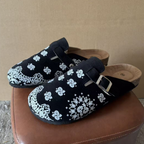 Paisley Print Clogs