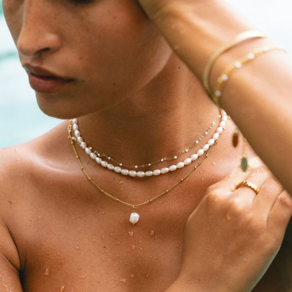 Pearl Chocker Necklace Women
