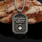 Pendant Necklace | St. Michael the Archangel Stainless Steel-Tithesource-