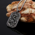 Pendant Necklace | St. Michael the Archangel Stainless Steel-Tithesource-