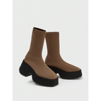 Platform Boots Women Chunky Goth Punk Black Y2K