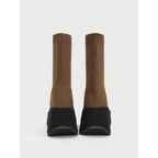 Platform Boots Women Chunky Goth Punk Black Y2K