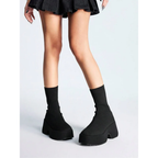 Platform Boots Women Chunky Goth Punk Black Y2K