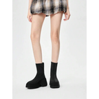 Platform Boots Women Chunky Goth Punk Black Y2K