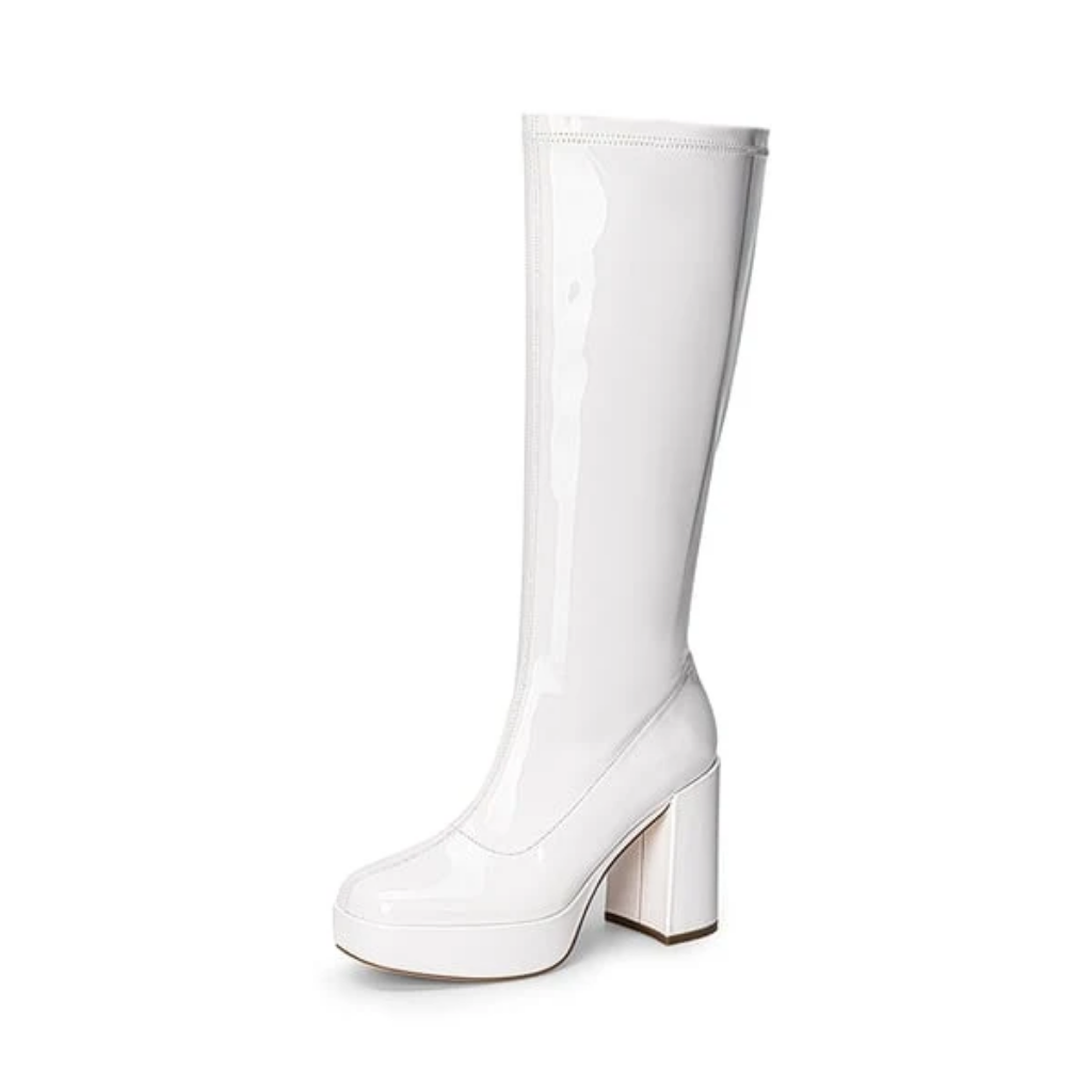 Platform Boots Women Knee High Chunky Y2K Goth