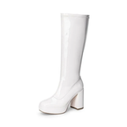Platform Boots Women Knee High Chunky Y2K Goth