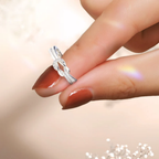 Promise Ring Women Infinity Love Knot Cubic Zirconia Pave Silver