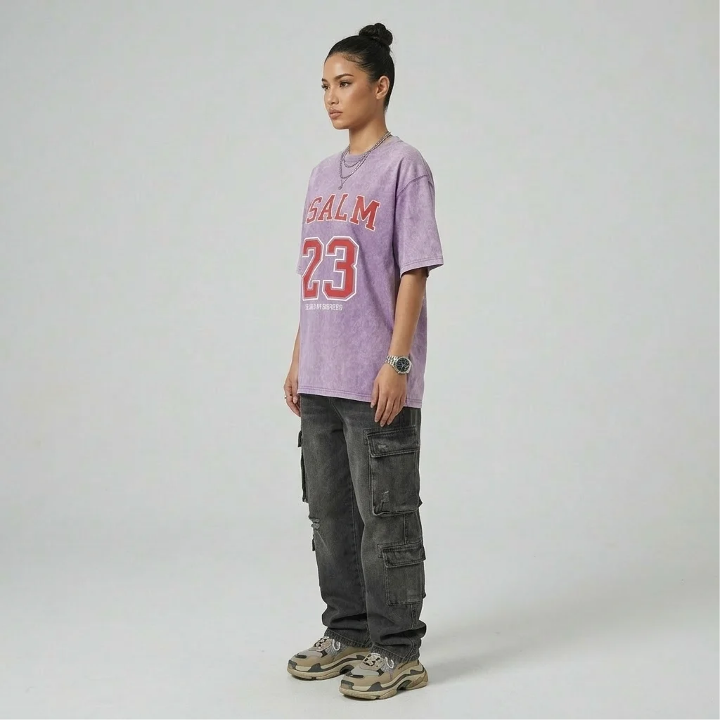 Psalm 23 Christian Washed T-Shirt-Tithesource-