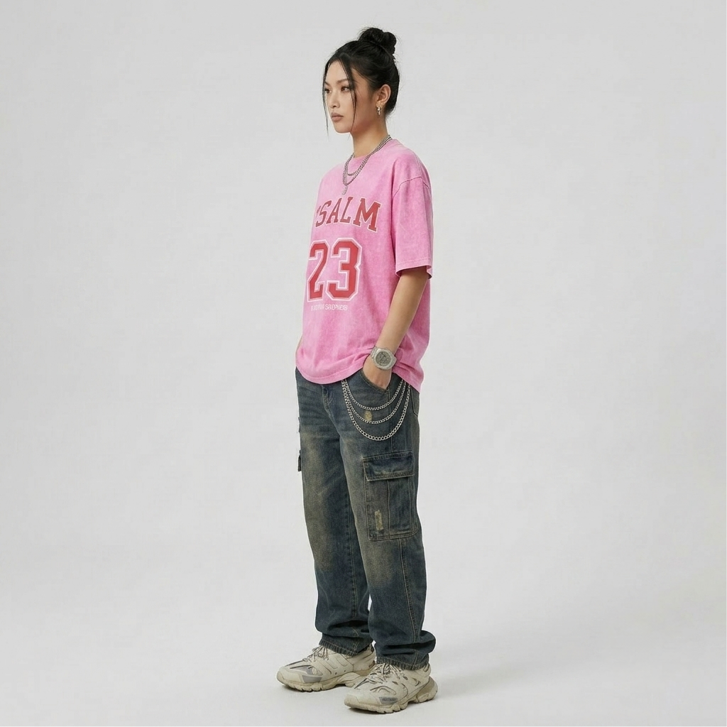 Psalm 23 Christian Washed T-Shirt-Tithesource-