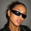 Rectangle Sunglasses - Slim Narrow Y2K Retro Shades