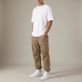 Relaxed Fit Cargo Pants - Cuffed Hem